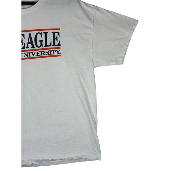 Auburn University War Eagle T-Shirt 2XL White Oversized College Graphic Tee - Picture 6 of 8